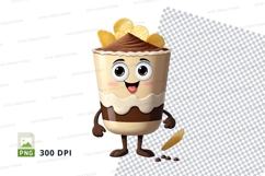 Cartoon ice cream cone character Product Image 1