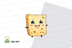 Cartoon cheese clipart png Product Image 1