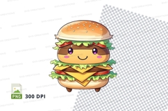 Cartoon hamburger clipart png Product Image 1
