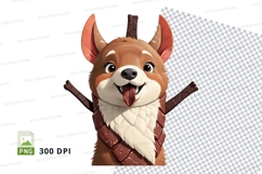 Cartoon fox character illustration Product Image 1