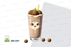 Chocolate milkshake clipart png Product Image 1