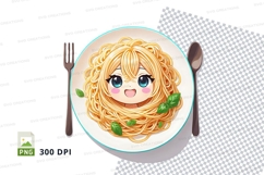 Cartoon spaghetti face plate mockup Product Image 1