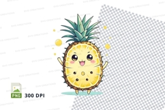 Cartoon pineapple clipart png Product Image 1