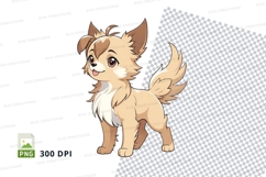 Cute cartoon dog clipart png Product Image 1