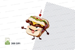 Cartoon sandwich clipart png Product Image 1
