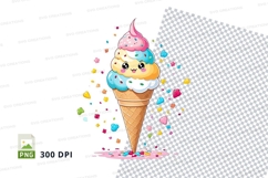 Ice cream cone clipart png Product Image 1