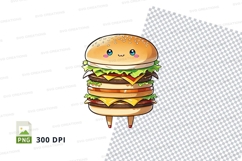 Cartoon hamburger clipart png Product Image 1