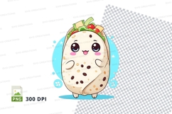 Cartoon burrito clipart png Product Image 1