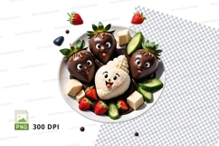 Chocolate covered strawberries clipart png Product Image 1