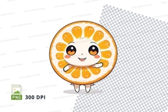 Cartoon lemon slice clipart png Product Image 1
