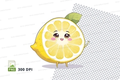 Lemon character clipart png Product Image 1