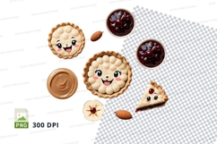 Clip art png of cartoon desserts Product Image 1