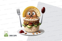 Cartoon taco food illustration mockup Product Image 1