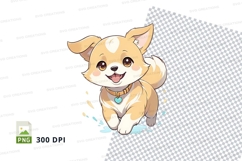 Cute cartoon dog clipart png Product Image 1