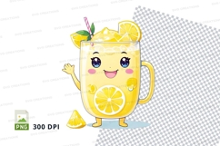 Cartoon lemonade mug mockup Product Image 1