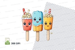 Clipart png of cartoon ice cream popsicles Product Image 1
