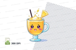 Cute lemon drink clipart png Product Image 1