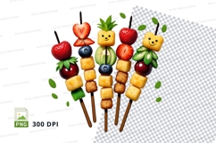 Fruit skewer clipart png Product Image 1