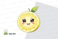 Cartoon lemon clipart png Product Image 1