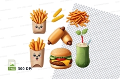 Fast food clipart png collection Product Image 1