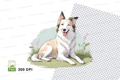 Illustrated dog clipart png Product Image 1