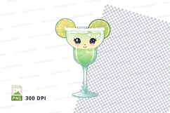 Cute margarita glass clipart png Product Image 1