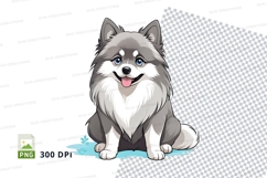 Cartoon pomeranian dog clipart Product Image 1