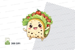 Cartoon wrap mockup with vegetables Product Image 1