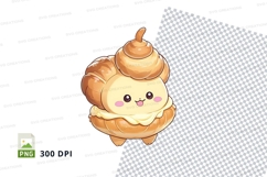 Cartoon donut character clipart png Product Image 1