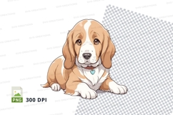 Basset hound puppy clipart png Product Image 1