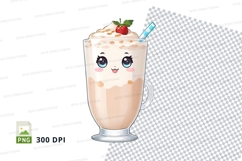 Cute cartoon milkshake mockup Product Image 1