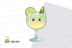 Cute margarita glass clipart png Product Image 1
