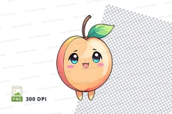 Cute cartoon apple clipart png Product Image 1
