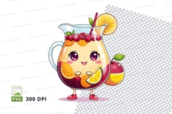 Cartoon pitcher of sangria mockup Product Image 1
