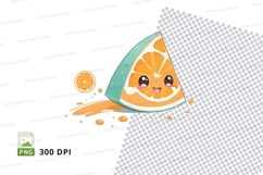 Orange slice clipart png Product Image 1