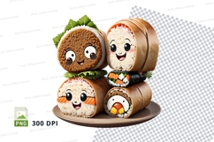 Sushi roll clipart png Product Image 1