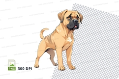 Clipart png of a standing dog Product Image 1