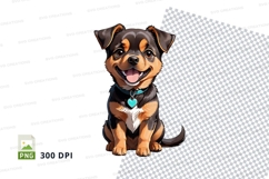 Clipart png of a cute puppy Product Image 1