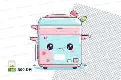 Cute toaster clipart png Product Image 1