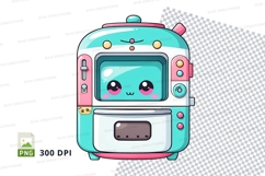Cartoon robot appliance clipart png Product Image 1