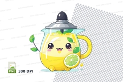 Cartoon teapot clipart png Product Image 1