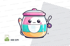 Cute teapot clipart png Product Image 1