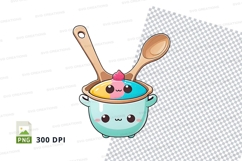 Cute pot with character design mockup Product Image 1