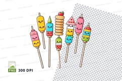 Clipart png - assorted kawaii food skewers Product Image 1
