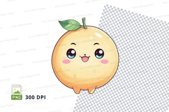 Cartoon orange clipart png Product Image 1