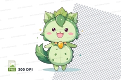 Cartoon cactus character clipart png Product Image 1