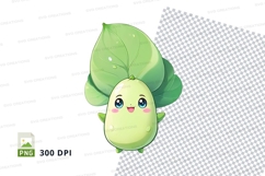 Cartoon avocado clipart png Product Image 1