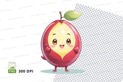 Cartoon apple character clipart png Product Image 1