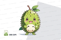 Cartoon custard apple clipart png Product Image 1
