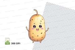 Cartoon potato clipart png Product Image 1